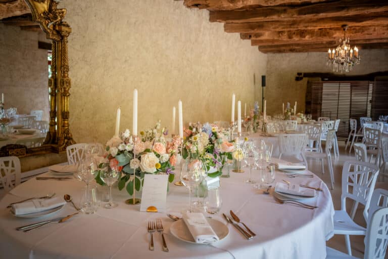 centre de table mariage pastel coloré Bretagne atelier floral rennes Finistère